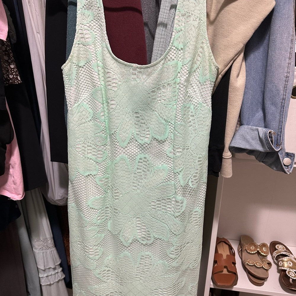 Lilly Pulitzer Mint Green Lace Dress